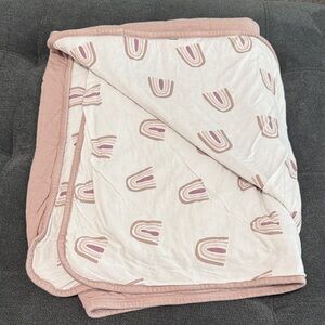 Kyte baby toddler blanket sunset rainbow